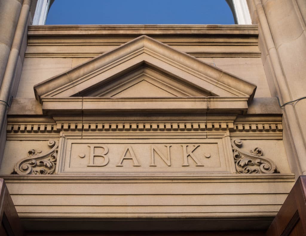 Bank von aussen